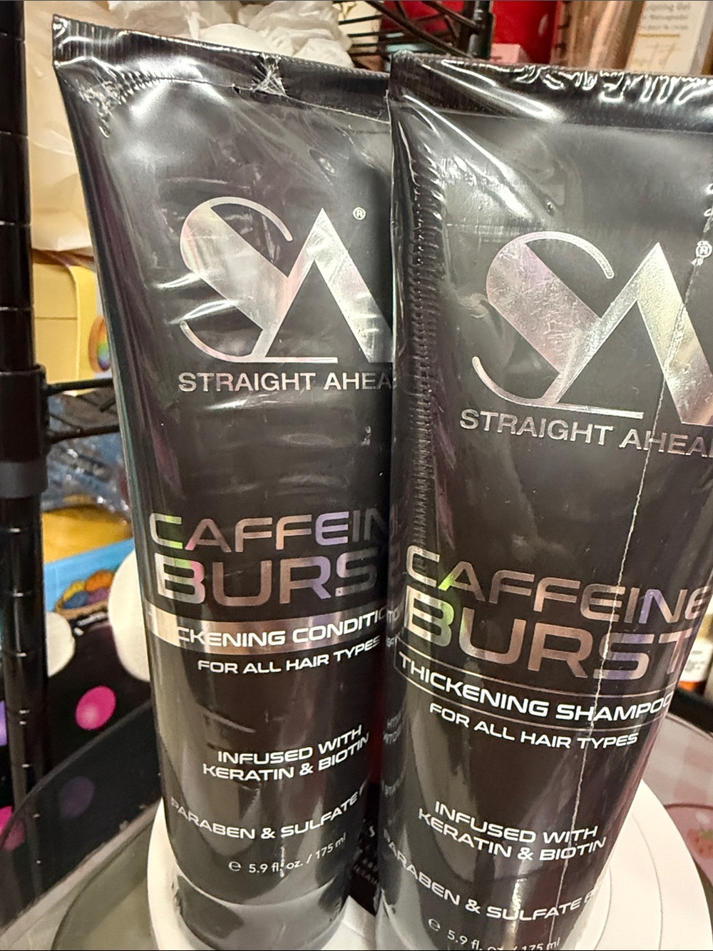 Caffeine Burst Thickening Shampoo & Conditioner - Black